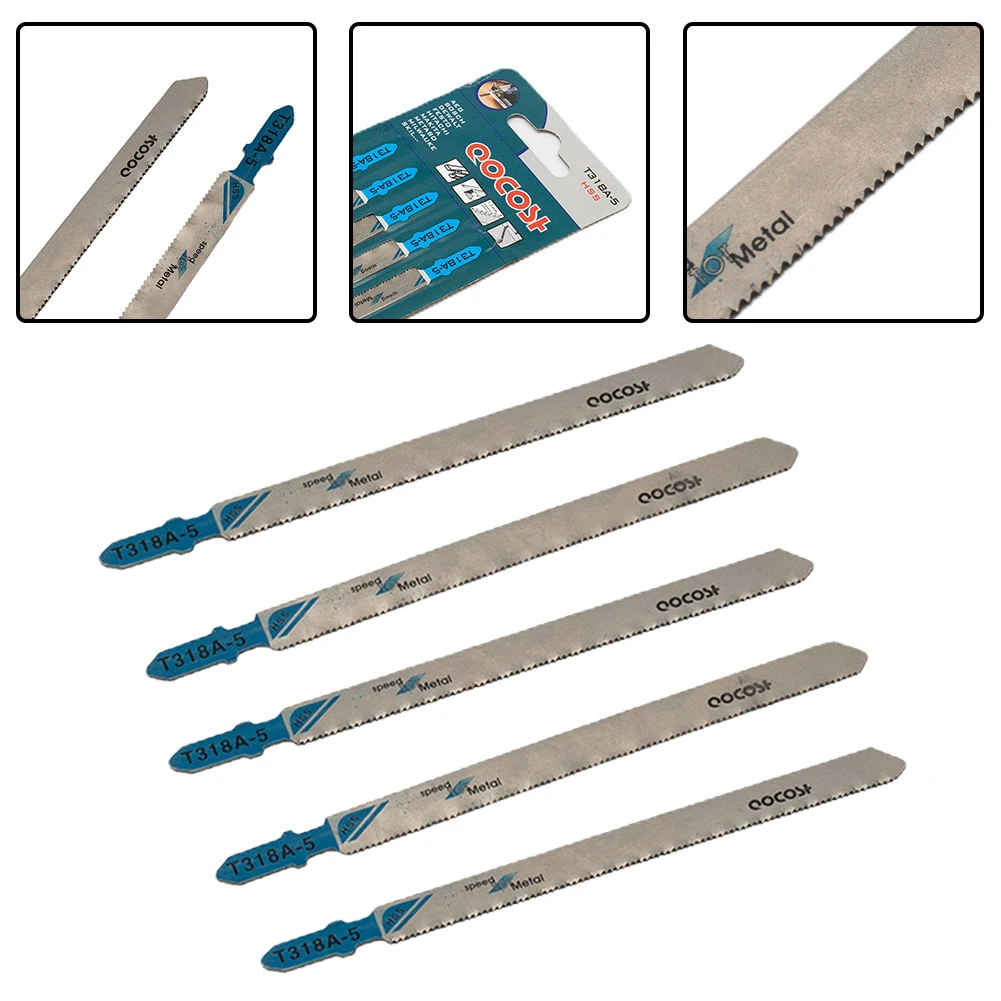 5pcs 132mm T318A T-Shank Jig Saw Blades Thick Teeth Woodworking Reciprocating Saw Blade For Metal Plastic Wood
5pcs 132mm T318A T-Shank Jig Saw Blades Thick Teeth Woodworking Reciprocating Saw Blade For Metal Plastic Wood