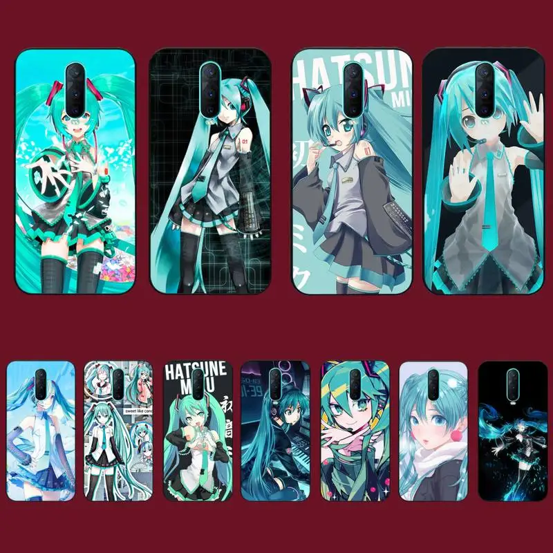 

H-Hatsune Miku Phone Case for Vivo Y91C Y11 17 19 17 67 81 Oppo A9 2020 Realme c3