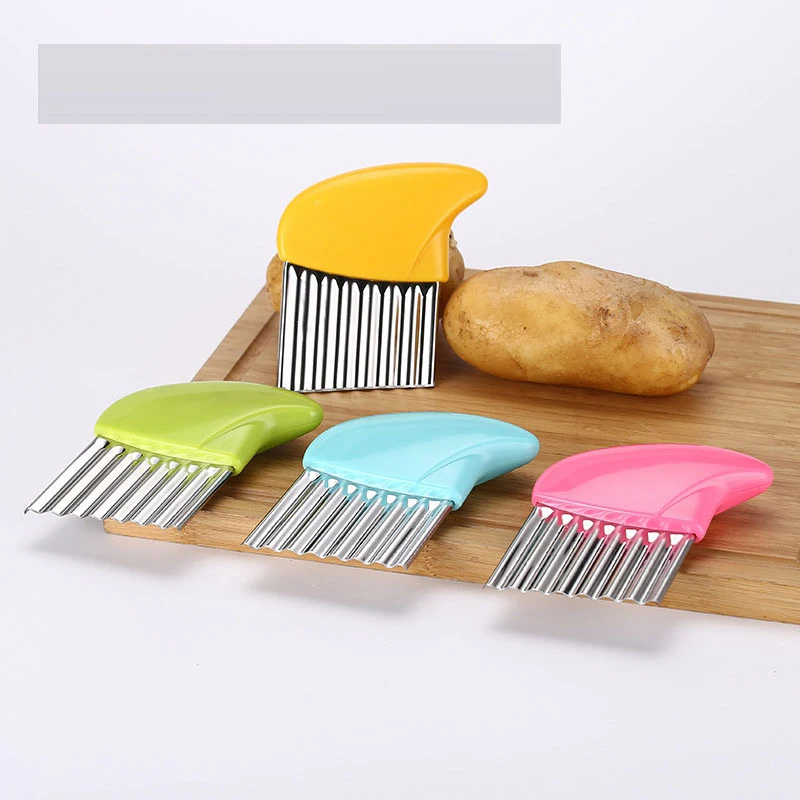 French Fries Chopper French Fry Maker Tools Steel Wavy Knife Potato Cutter Chip Stainless kitchen Knife French Fry Maker KB1004
French Fries Chopper French Fry Maker Tools Steel Wavy Knife Potato Cutter Chip Stainless kitchen Knife French Fry Maker KB1004