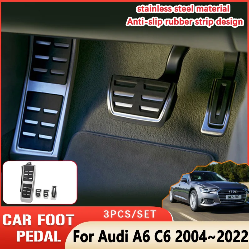 Автомобильные педали для Audi A6 C6 C7 2022, аксессуары 2004 ~ 2021 2005 2006 AT MT, резиновая противоскользящая накладка на педаль, педаль из нержавеющей стал...
Автомобильные педали для Audi A6 C6 C7 2022, аксессуары 2004 ~ 2021 2005 2006 AT MT, резиновая противоскользящая накладка на педаль, педаль из нержавеющей стал...