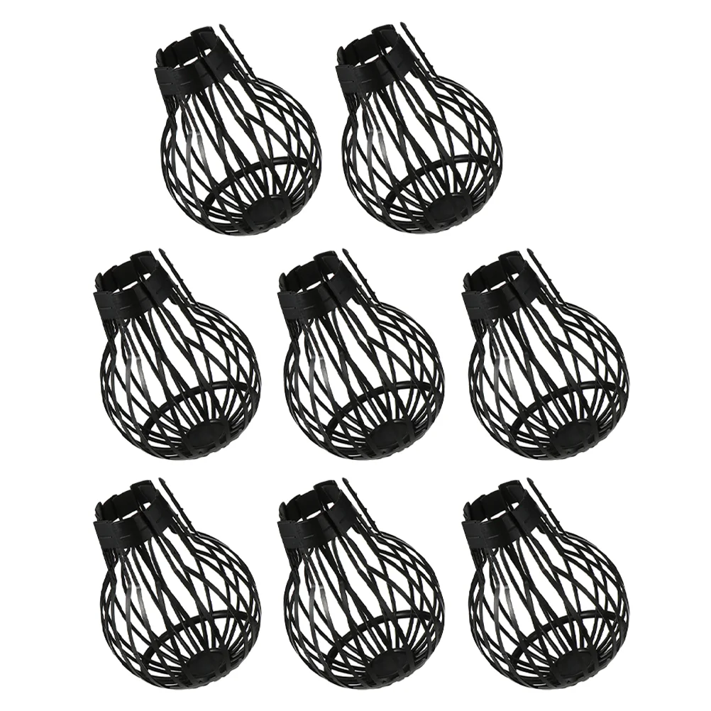

8 Pcs Drain Grill Drainage Covers Roof Anti-block Drainer Black Sink Strainer Rooftop Filter Caps Strainers Pipe Net