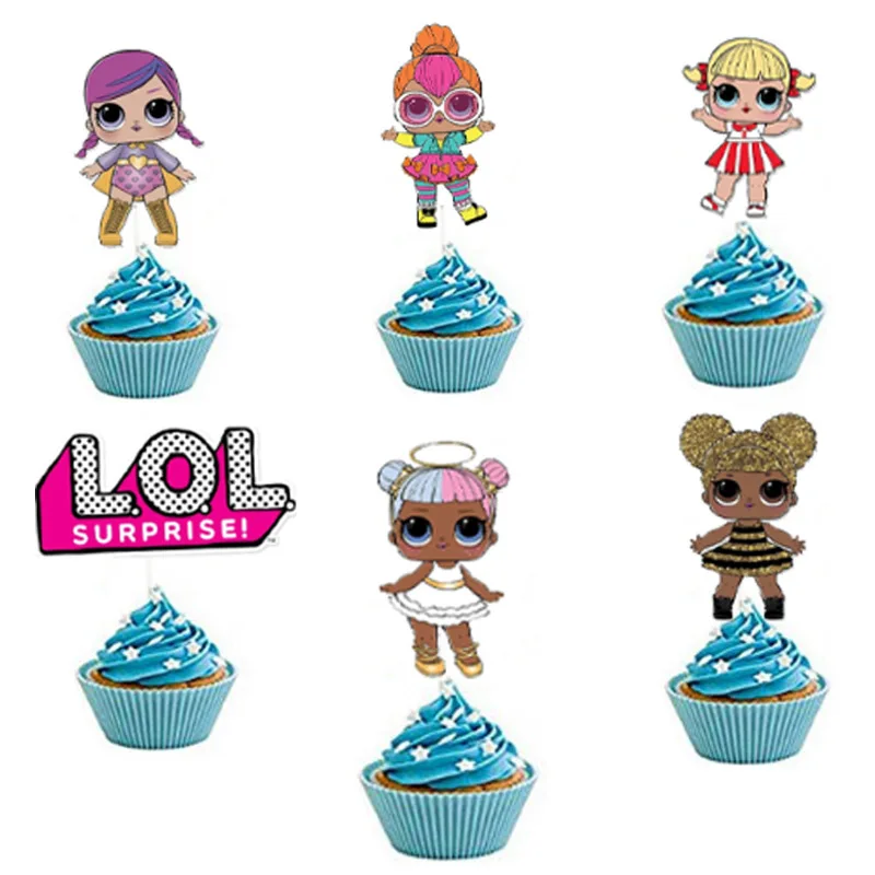 24PCS Original LOL Surprise Dolls action figure Genuine lols dolls Cupcake Toppers Kids Birthday Party Cake Decoration supplies
24PCS Original LOL Surprise Dolls action figure Genuine lols dolls Cupcake Toppers Kids Birthday Party Cake Decoration supplies