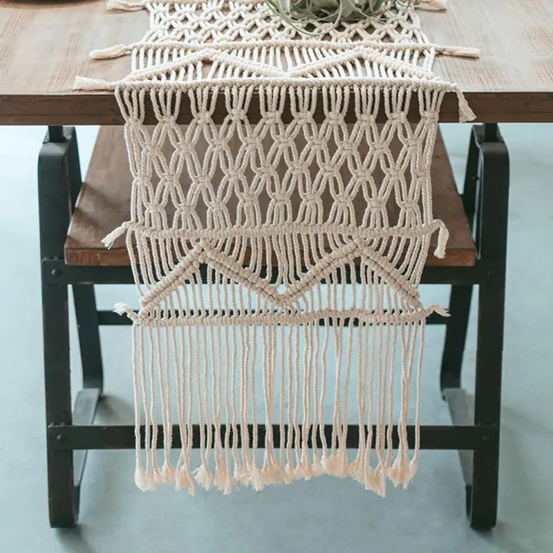 European Bohemian Table Runner Macrame Hand-woven Tapestry Tea Table TV Cabinet Tablecloth Dresser Table Flag Home Decoration
European Bohemian Table Runner Macrame Hand-woven Tapestry Tea Table TV Cabinet Tablecloth Dresser Table Flag Home Decoration
