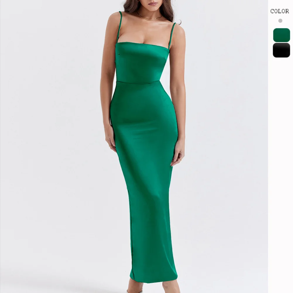Sexy Fashion Halter Dresses 2023 Summer New Solid Straight Tube Breasted Backless Women's Long Dresses Party Banquet Clothing
Sexy Fashion Halter Dresses 2023 Summer New Solid Straight Tube Breasted Backless Women's Long Dresses Party Banquet Clothing