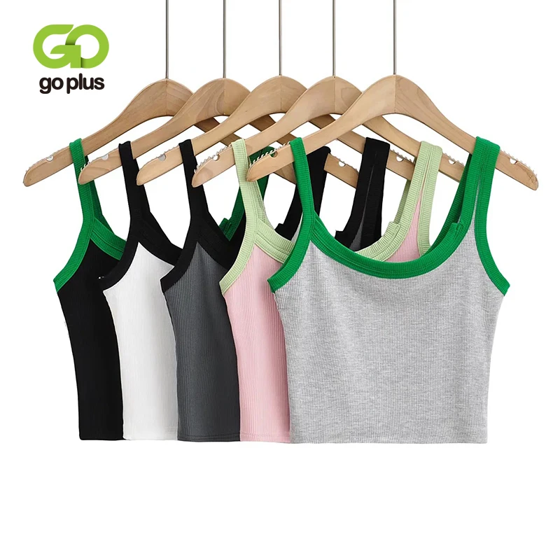 GOPLUS Women's Tops Summer 2022 Contrasting Colors Basic Tank Tops Black White Camisole Short T-shirt Debardeur Femme C11908
GOPLUS Women's Tops Summer 2022 Contrasting Colors Basic Tank Tops Black White Camisole Short T-shirt Debardeur Femme C11908