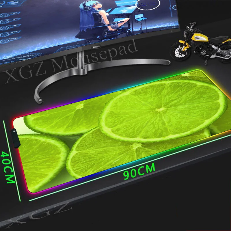 XGZ Fruit Green Orange Large RGB Mouse Pad Black Edge Animated Computer Desk Mat Speed Rubber Non-slip Lol Dota Gamer Xxl
XGZ Fruit Green Orange Large RGB Mouse Pad Black Edge Animated Computer Desk Mat Speed Rubber Non-slip Lol Dota Gamer Xxl