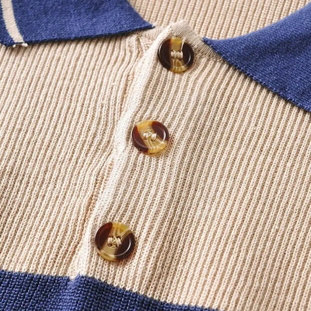 Fashion Sweaters Striped Long Sleeve Sweater Spring Vintage Pullovers Women Clothes Collar Loose Turn-down Winter U6C3
Fashion Sweaters Striped Long Sleeve Sweater Spring Vintage Pullovers Women Clothes Collar Loose Turn-down Winter U6C3