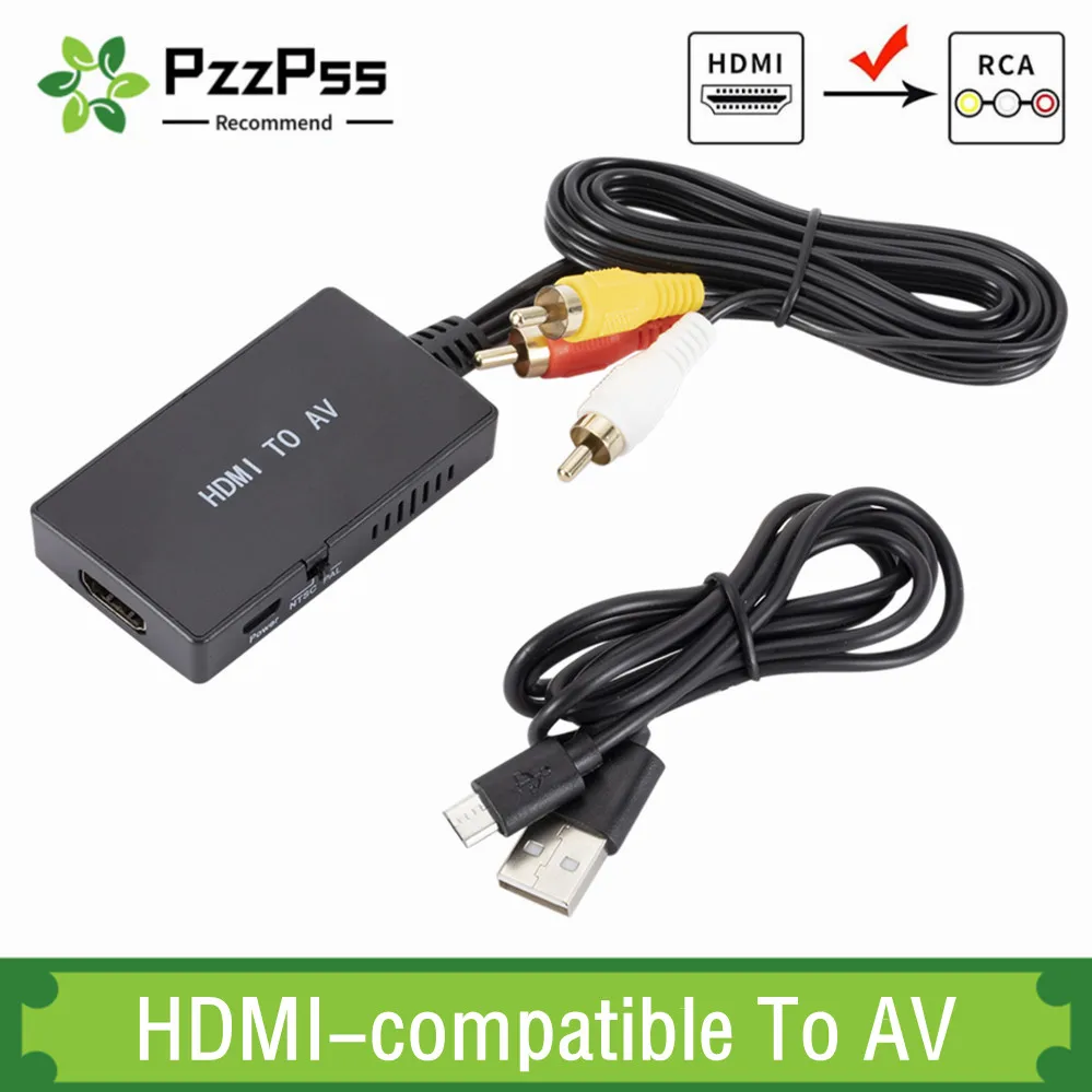PzzPss 1080P HDMI-compatible To AV RCA/CVBS L/R Video Converter Box Support NTSC PAL For Apple TV DVD Blu-ray Player HD Box ect
PzzPss 1080P HDMI-compatible To AV RCA/CVBS L/R Video Converter Box Support NTSC PAL For Apple TV DVD Blu-ray Player HD Box ect