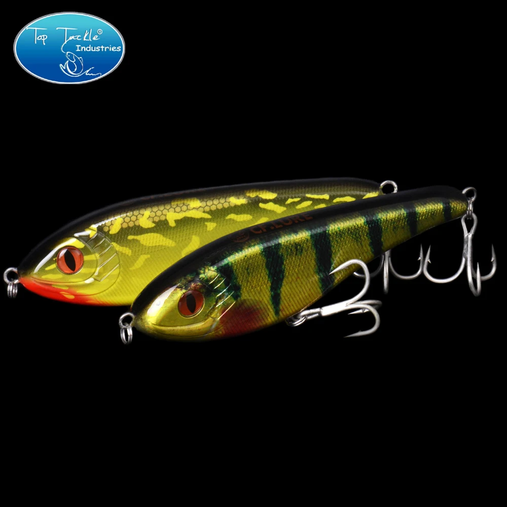 

CF FISHING 68mm/78mm/90mm/105mm Slow Sinking Jerk Bait High Quality Fishing Lure Artificial for Bigmuskie Pike Bass