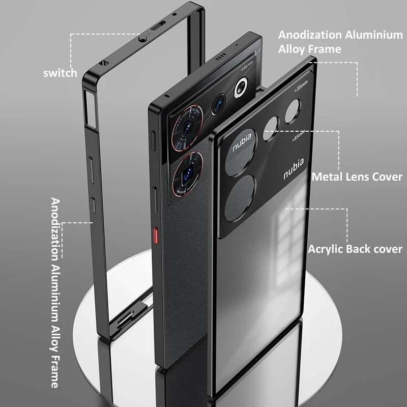 Aluminium Alloy Metal Frame For ZTE Nubia Z50 Ultra 5G NX712J Case Matte Acrylic Back Cover Metal Bumper Camera Lens Protector
Aluminium Alloy Metal Frame For ZTE Nubia Z50 Ultra 5G NX712J Case Matte Acrylic Back Cover Metal Bumper Camera Lens Protector
