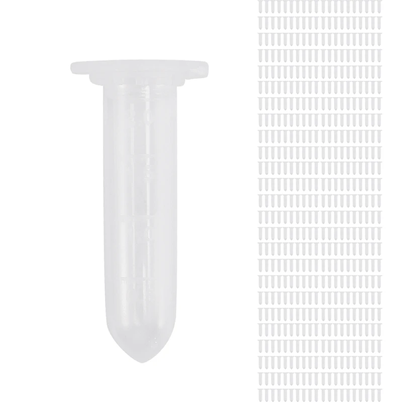 500Pcs 2Ml Micro-Centrifuge Tube Test Tube Vial Clear Plastic Vials Container Snap Cap For Laboratory Sample Storage
500Pcs 2Ml Micro-Centrifuge Tube Test Tube Vial Clear Plastic Vials Container Snap Cap For Laboratory Sample Storage