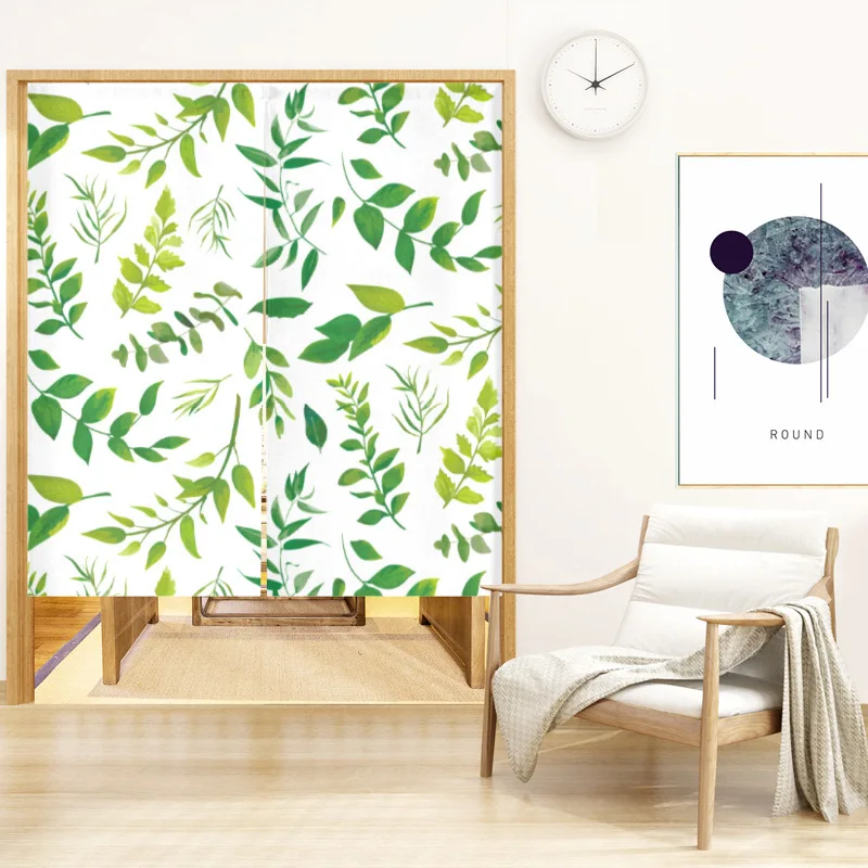 Nordic Green Plant Polyester Door Curtain Bedroom Kitchen Fume-proof Partition Curtain Office Living Room Bathroom Door Curtain
Nordic Green Plant Polyester Door Curtain Bedroom Kitchen Fume-proof Partition Curtain Office Living Room Bathroom Door Curtain