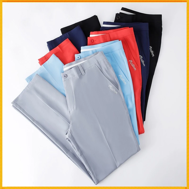New Golf Men's Quick-drying Breathable Outdoor Leisure Korean Version Black Red Straight Trousers Ma GOLF
New Golf Men's Quick-drying Breathable Outdoor Leisure Korean Version Black Red Straight Trousers Ma GOLF