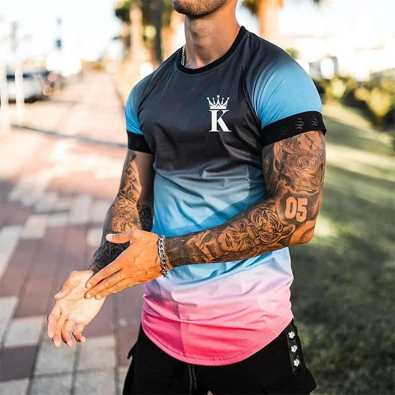 Men's T-shirt Loose Large Clothes King 3d Dyeing Printing Summer Short-sleeved Casual Fashion Trend Light High-quality Sports Qu
Men's T-shirt Loose Large Clothes King 3d Dyeing Printing Summer Short-sleeved Casual Fashion Trend Light High-quality Sports Qu
