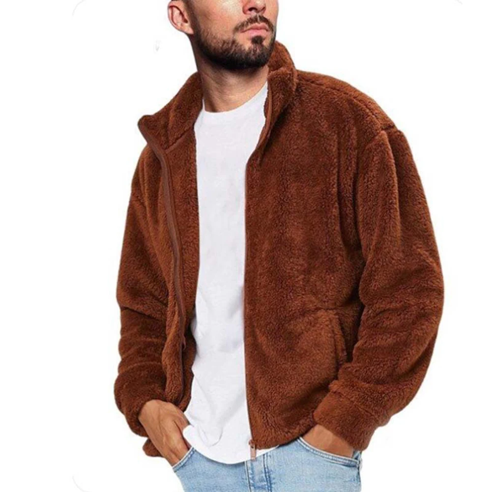 Comfy Fashion Coat Man Jacket Slight Stretch Stand Collar Winter Keep Warm Fluffy Fleece Cardigan Hoodie Coat Top
Comfy Fashion Coat Man Jacket Slight Stretch Stand Collar Winter Keep Warm Fluffy Fleece Cardigan Hoodie Coat Top