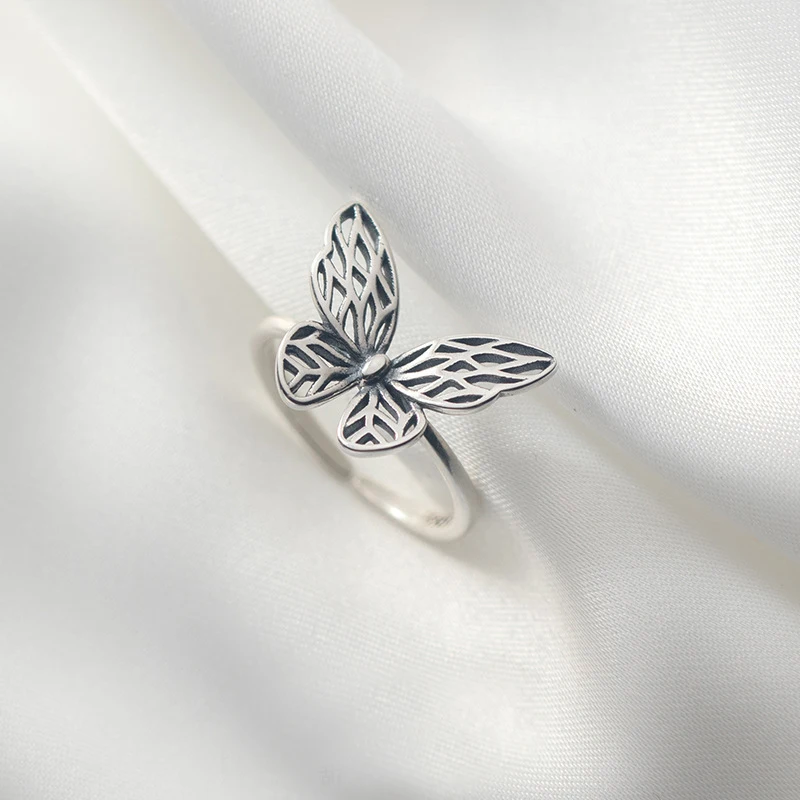 Authentic 925 Sterling Silver Vintage Butterfly Adjustable Finger Rings for Women Wedding Engagement Ring Jewelry
Authentic 925 Sterling Silver Vintage Butterfly Adjustable Finger Rings for Women Wedding Engagement Ring Jewelry