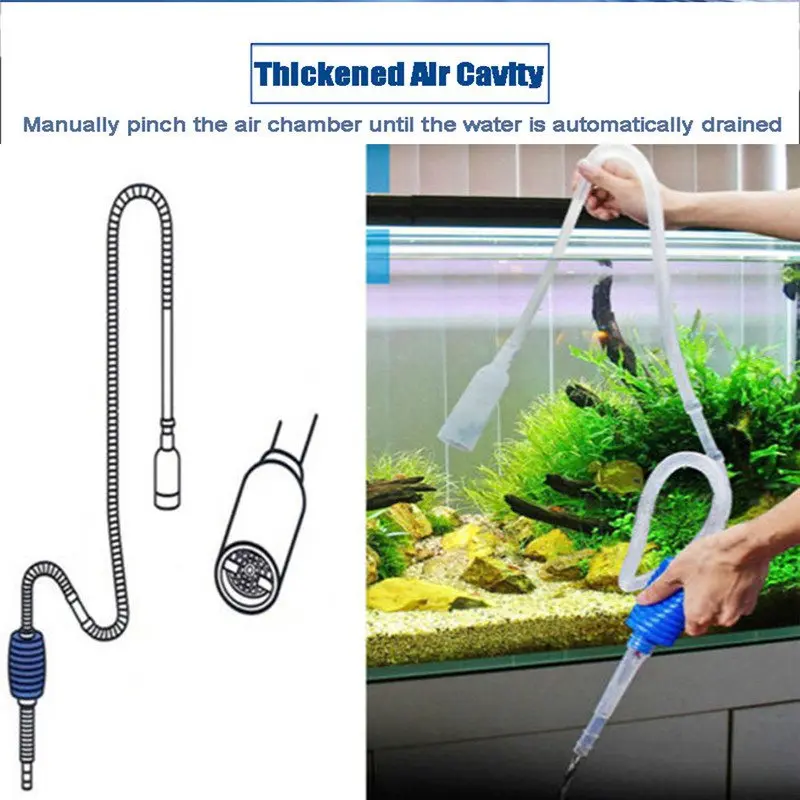 Syphon Vacuum Cleaner Pump Gravel Water Filter Acuario Accessories Aquarium Siphon Fish Tank Semi-automatic Water Change Changer
Syphon Vacuum Cleaner Pump Gravel Water Filter Acuario Accessories Aquarium Siphon Fish Tank Semi-automatic Water Change Changer