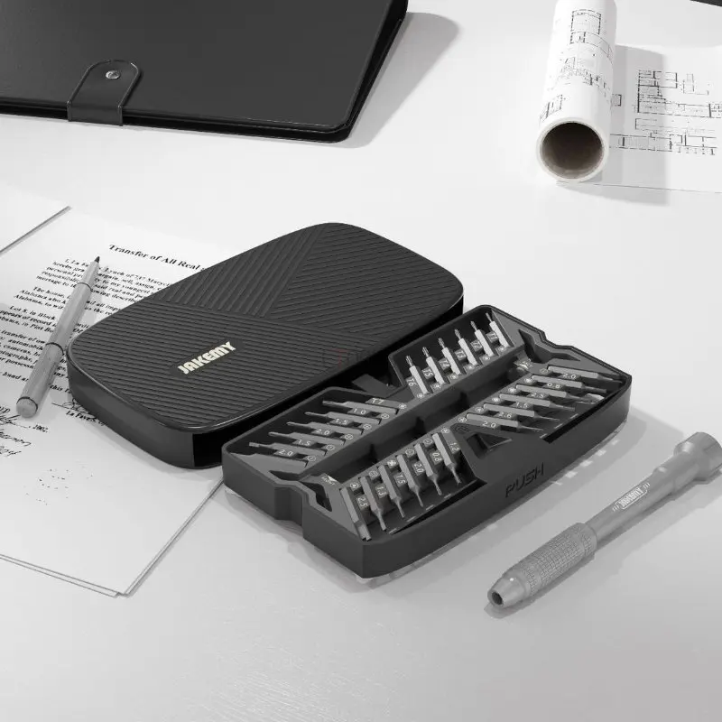 JM-8178 26 In 1 Precision Magnetic Screwdriver Set with Replaceable Driver Bits for Phone Electronic Repair Power Tools
JM-8178 26 In 1 Precision Magnetic Screwdriver Set with Replaceable Driver Bits for Phone Electronic Repair Power Tools