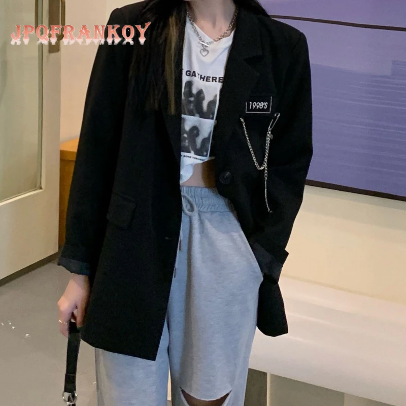 【JPQF】Suit Coat Female Spring Autumn Design Sense Minority 2022 New Black Gray Casual Loose and Versatile Commuter Jacket S-XL
【JPQF】Suit Coat Female Spring Autumn Design Sense Minority 2022 New Black Gray Casual Loose and Versatile Commuter Jacket S-XL