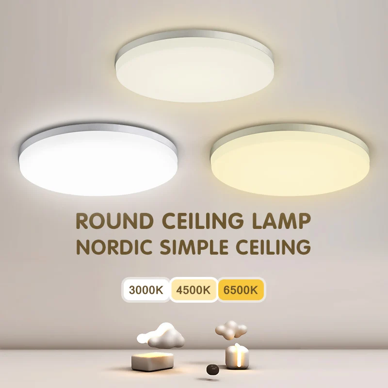 Ultra Thin LED Ceiling Lights Simple Round Plafond Lamps Energy Saving AC85-265V Panel Light for Bedroom Kitchen Home Decoration
Ultra Thin LED Ceiling Lights Simple Round Plafond Lamps Energy Saving AC85-265V Panel Light for Bedroom Kitchen Home Decoration