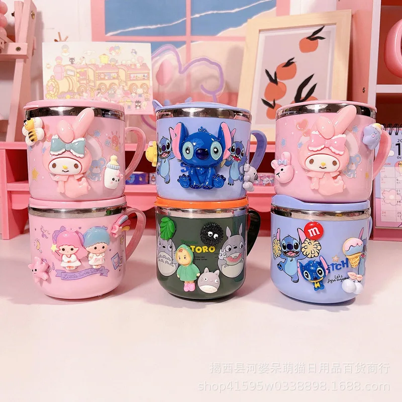 Kawaii Sanrio Hello Kitty My Melody Stainless Steel Mug with Handle Cup Lid Straw Dual-Purpose Cup Cute Girls Anti Drop Cup
Kawaii Sanrio Hello Kitty My Melody Stainless Steel Mug with Handle Cup Lid Straw Dual-Purpose Cup Cute Girls Anti Drop Cup