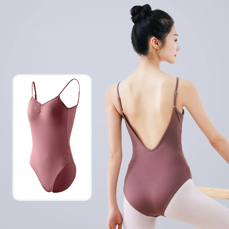 Adult Breathable Fashion Costume Ballet Training Clothes For Women Solid Color Dance Wear Sleeveless Jumpsuit
Adult Breathable Fashion Costume Ballet Training Clothes For Women Solid Color Dance Wear Sleeveless Jumpsuit
