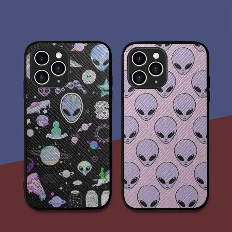 Cute Cartoon alien Phone Case Hard Leather Case for iPhone 11 12 13 Mini Pro Max 8 7 Plus SE 2020 X XR XS Coque
Cute Cartoon alien Phone Case Hard Leather Case for iPhone 11 12 13 Mini Pro Max 8 7 Plus SE 2020 X XR XS Coque