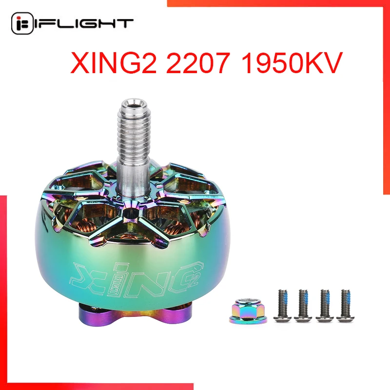 4 шт. iFlight XING2 2207 1950KV RAINBOW двигатель FPV Unibell с валом из титанового сплава 5 мм для FPV части
4 шт. iFlight XING2 2207 1950KV RAINBOW двигатель FPV Unibell с валом из титанового сплава 5 мм для FPV части