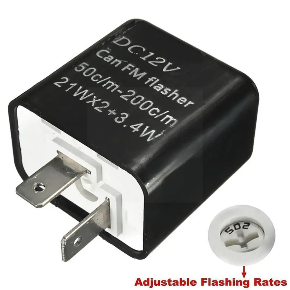 2 Pin LED Flasher Relay Motorcycle 12V Adjustable Frequency Of Turn Signals Blinker Indicator Relays For Motorbike Accessor Q9Z3
2 Pin LED Flasher Relay Motorcycle 12V Adjustable Frequency Of Turn Signals Blinker Indicator Relays For Motorbike Accessor Q9Z3