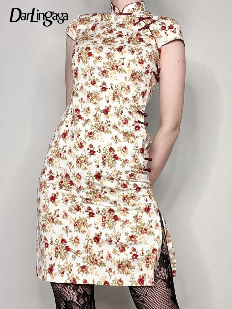 Darlingaga Vintage Fashion Elegant Floral Printed Summer Women's Dresses Cheongsam Chic Pankou Split Bodycon Party Dress Outfits
Darlingaga Vintage Fashion Elegant Floral Printed Summer Women's Dresses Cheongsam Chic Pankou Split Bodycon Party Dress Outfits