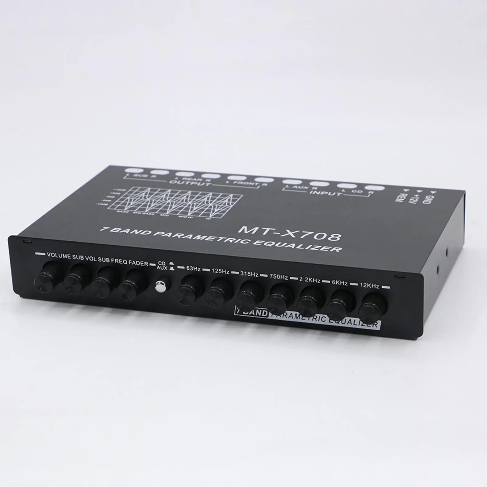 7 Band Car Equalizer Subwoofer GAIN Control Car Stereo Tone Control 7 Band Parametric Equalizer Car Graphic Equalizer Amplifier
7 Band Car Equalizer Subwoofer GAIN Control Car Stereo Tone Control 7 Band Parametric Equalizer Car Graphic Equalizer Amplifier