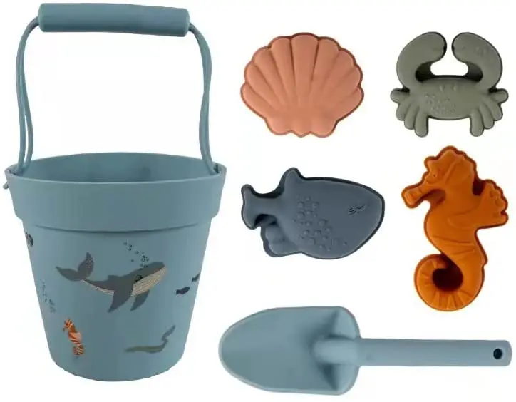 6PCS Silicone Beach Toys -Kids Sand Molde Tools Set with Silicone Bucket, Shovel, Sand Molds Outdoor Pool Summer Playset
6PCS Silicone Beach Toys -Kids Sand Molde Tools Set with Silicone Bucket, Shovel, Sand Molds Outdoor Pool Summer Playset