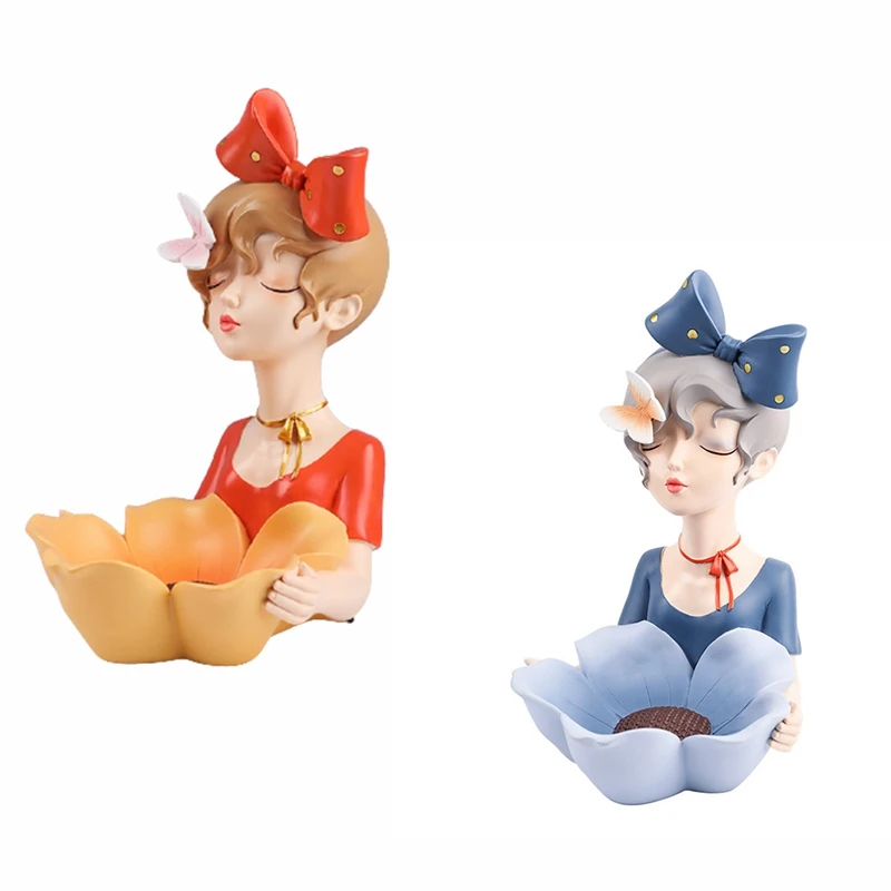 Creative Girl Resin Storage Sculptures Decoration, With Storage Tray, For Desktop Candy/Key/Jewelry Storage
Creative Girl Resin Storage Sculptures Decoration, With Storage Tray, For Desktop Candy/Key/Jewelry Storage