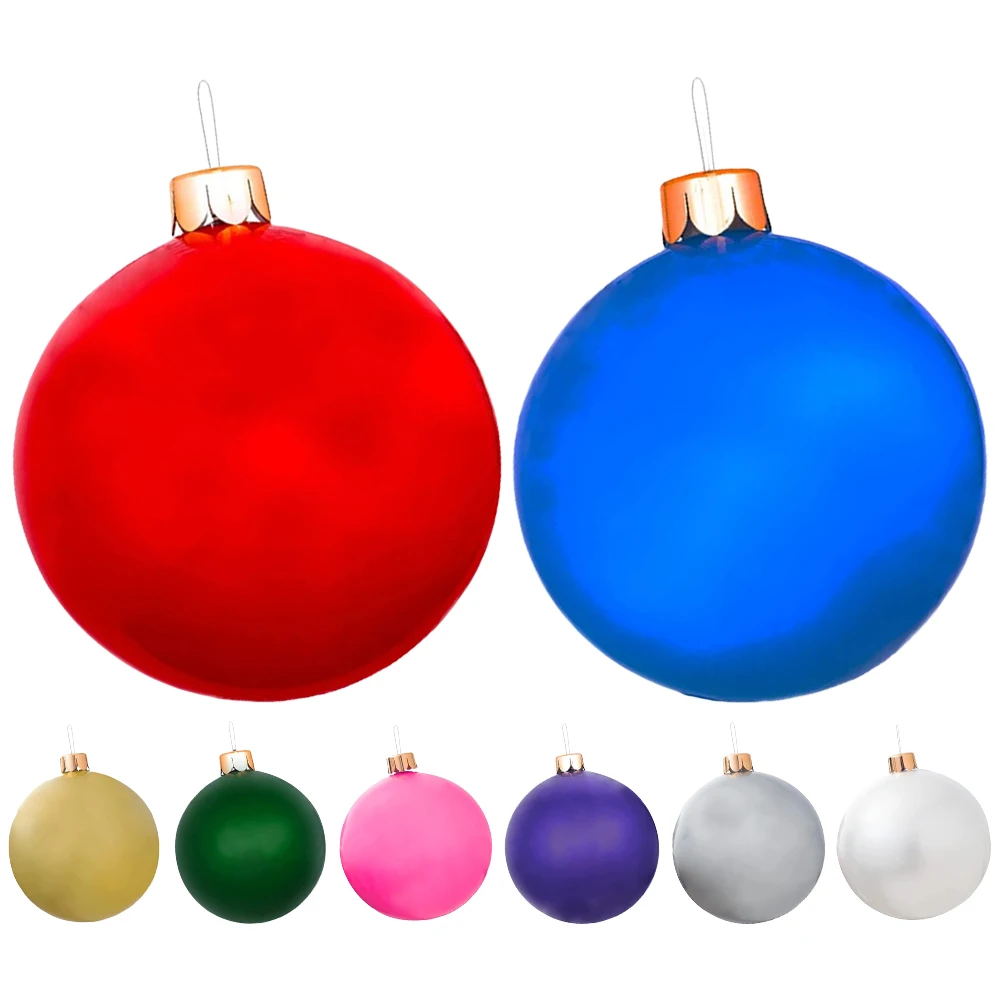 

75 см, искусственный ПВХ, рождественские украшения для шаров, Рождественское украшение, шар, новогодние, рождественские надувные шары со светодиодной подсветкой для двора