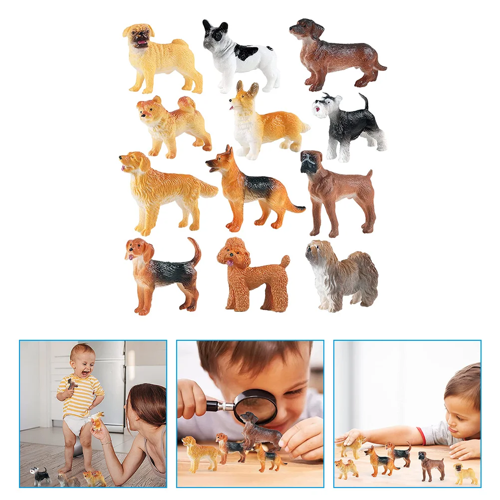 12 Pcs Wear-resistant Dog Toys Interesting Figurines Decorate Puppy Statue Decoration Resin Kids Accessory
12 Pcs Wear-resistant Dog Toys Interesting Figurines Decorate Puppy Statue Decoration Resin Kids Accessory