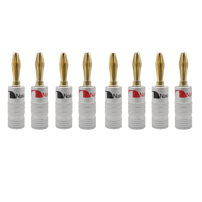 24k Gold-Plad Pure Copper 4mm Banana Plugs Cable Connectors Banana Plug Speaker Audio Adapter
24k Gold-Plad Pure Copper 4mm Banana Plugs Cable Connectors Banana Plug Speaker Audio Adapter