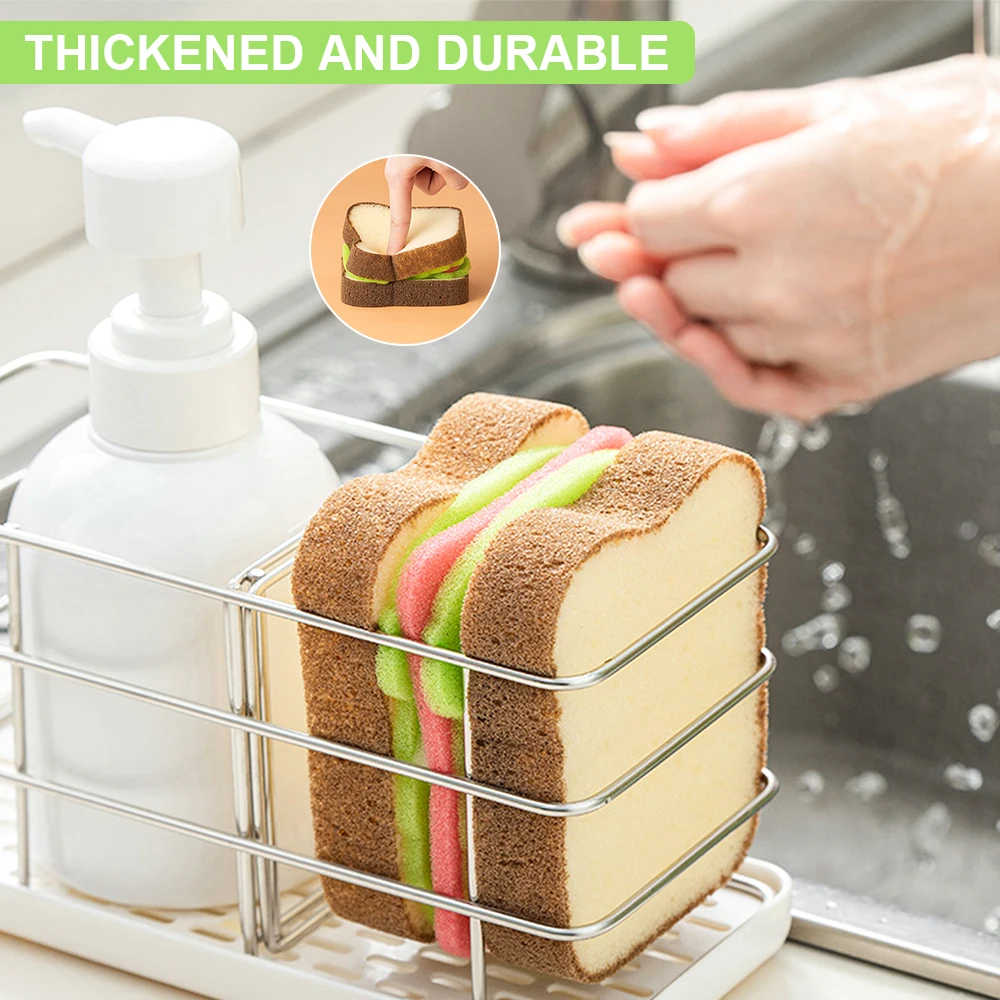 Bread And Toast Creative Sponge Cleaning Dishwashing Cloth Washable Sponge Cleaning Pots And Pans Kitchen Cleaning Tools
Bread And Toast Creative Sponge Cleaning Dishwashing Cloth Washable Sponge Cleaning Pots And Pans Kitchen Cleaning Tools