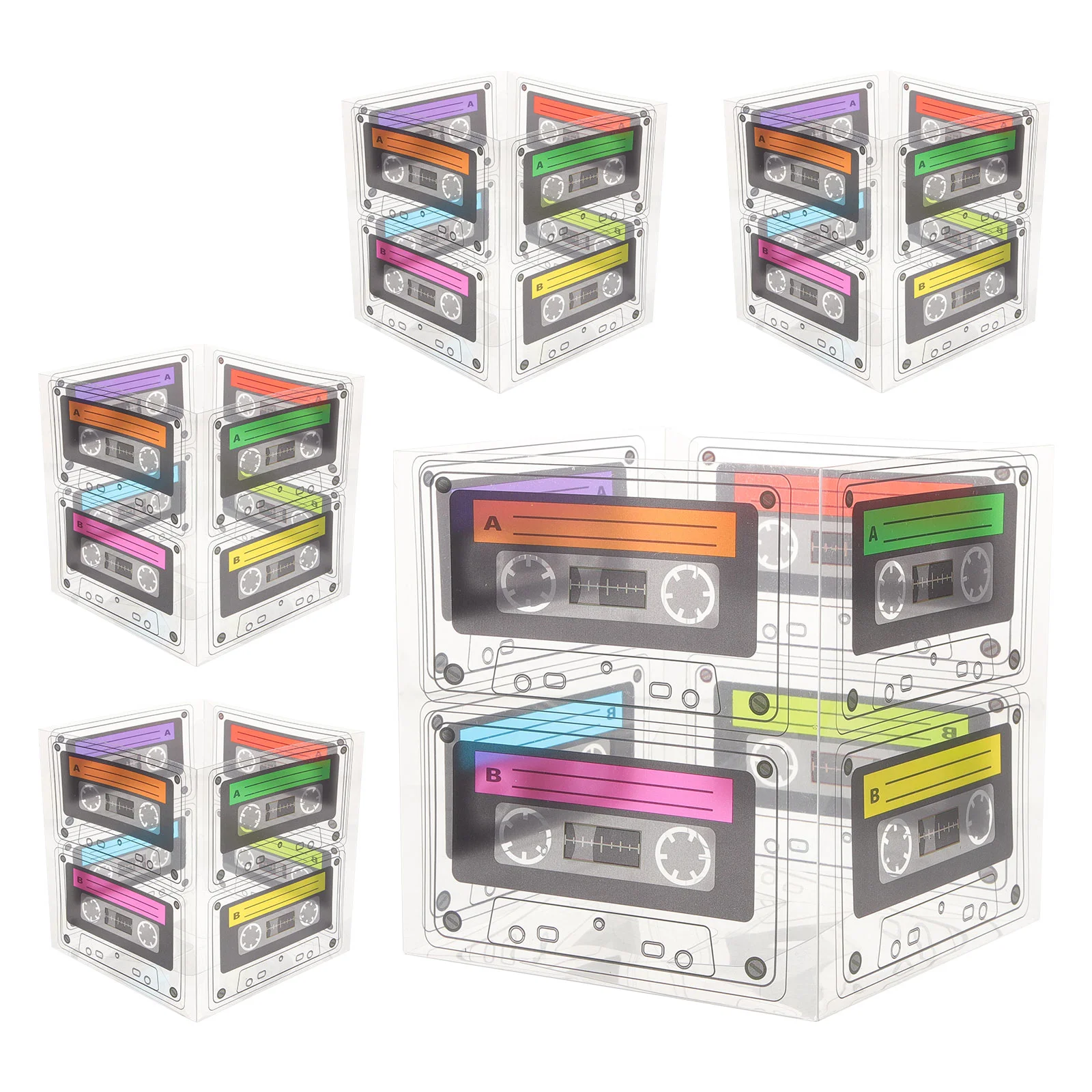 Cassette Tape Bucket 80S Party Favor Boxes Plastic Candy Storage Cube Retro Hip Hop Centerpiece Music Party Table Decor
Cassette Tape Bucket 80S Party Favor Boxes Plastic Candy Storage Cube Retro Hip Hop Centerpiece Music Party Table Decor