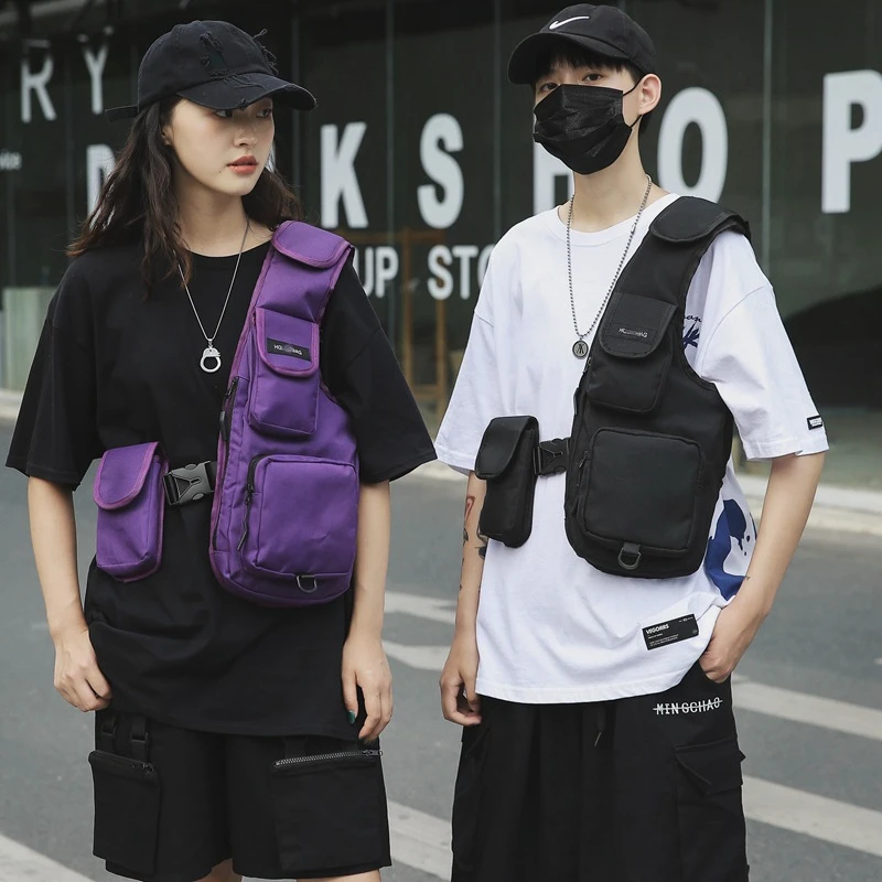 Vest Hip Hop Chest Rig Bag Streetwear Functional Tactical Harness Chest Bags Unisex Fashion Waist Bag Wear-Resistant Waist Pack
Vest Hip Hop Chest Rig Bag Streetwear Functional Tactical Harness Chest Bags Unisex Fashion Waist Bag Wear-Resistant Waist Pack
