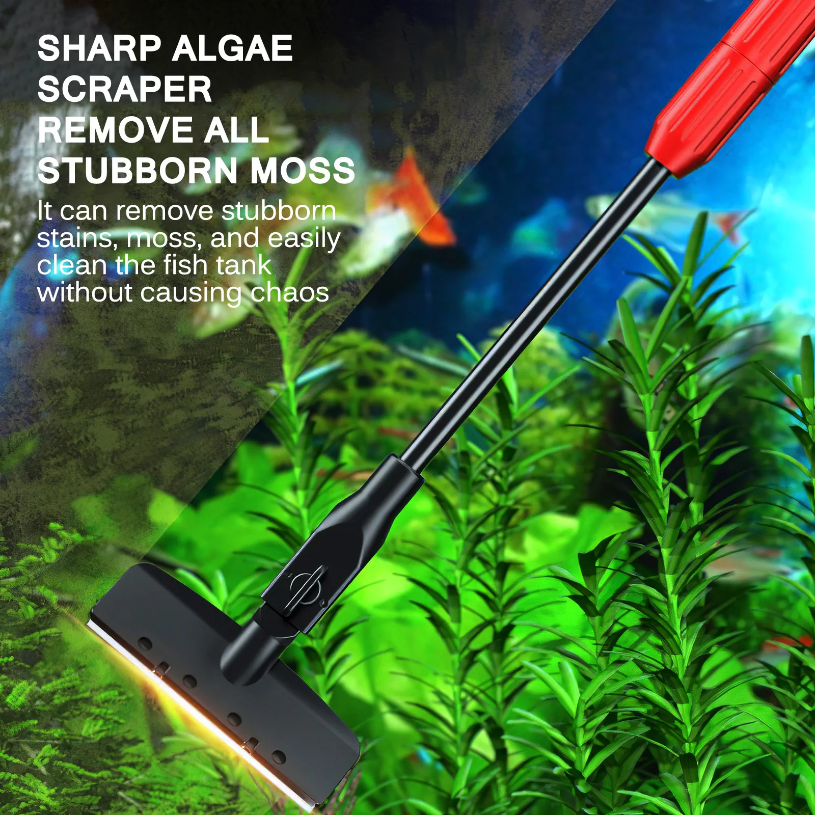 7 in 1 Retractable Fish Tank Cleaning Kit Black Aquarium Fish Tank Cleaning Tools Kit Fish Tank Brush Cleaner for Fish Tank
7 in 1 Retractable Fish Tank Cleaning Kit Black Aquarium Fish Tank Cleaning Tools Kit Fish Tank Brush Cleaner for Fish Tank