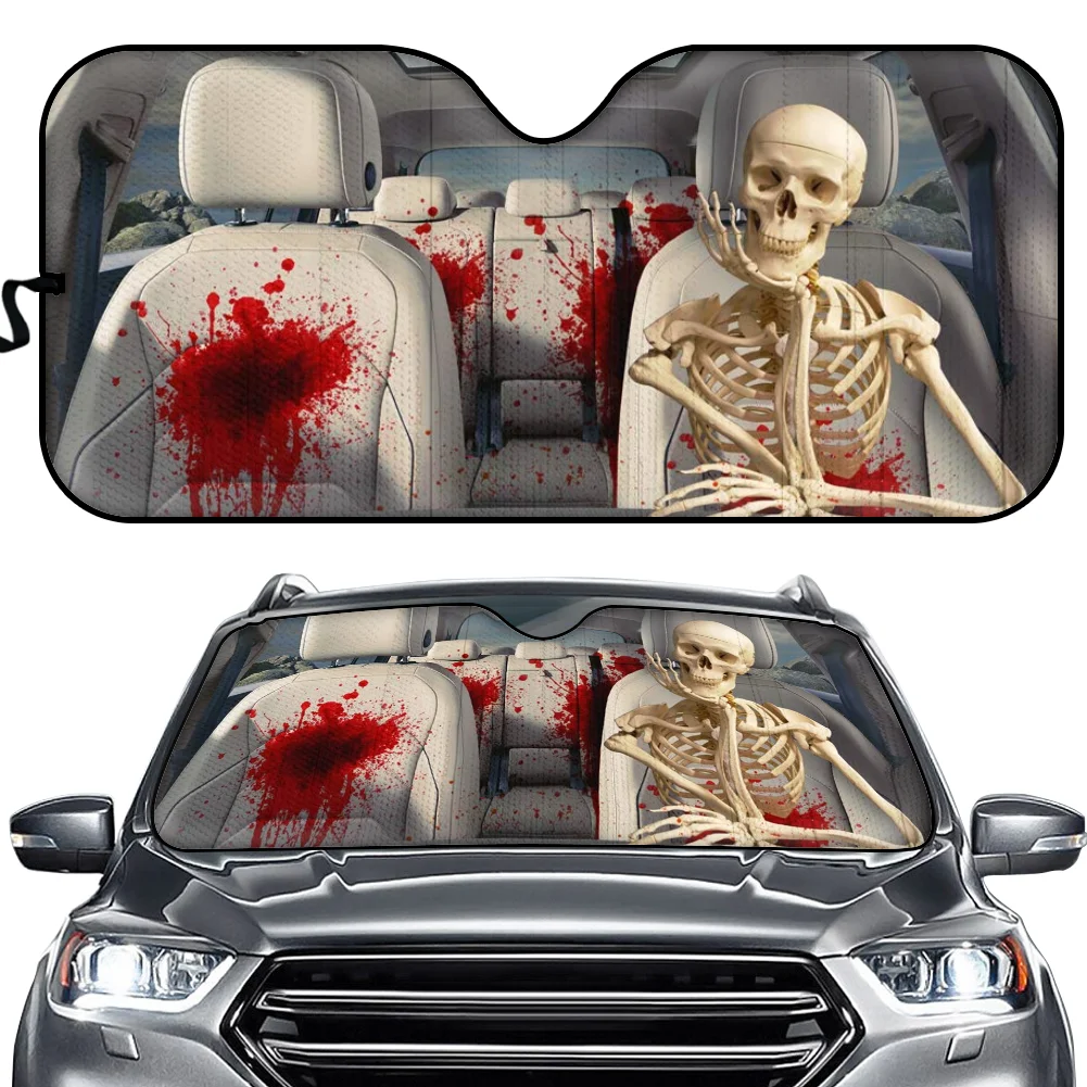 Skeleton Horror Skull Windshield Sunshade Car Window Windscreen Canopy Sun Shade Auto Sun Visor Car-covers Car Solar Protection
Skeleton Horror Skull Windshield Sunshade Car Window Windscreen Canopy Sun Shade Auto Sun Visor Car-covers Car Solar Protection