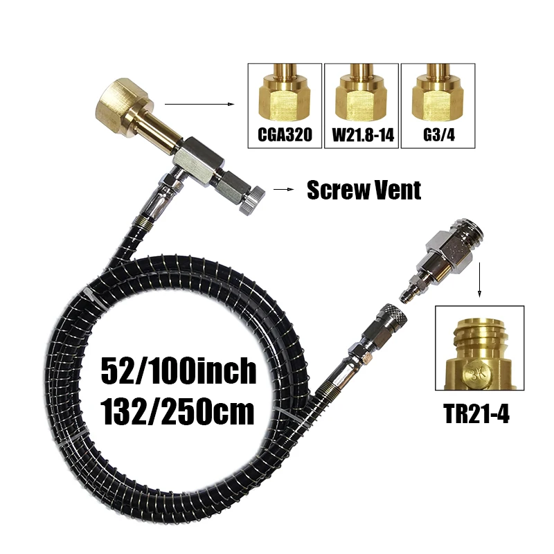 Soda Water Stream CO2 Cylinder Tank to External Adapter and Hose Kit With Quick Disconnect Connector Bleed Vent W21.8-14 G3/4
Soda Water Stream CO2 Cylinder Tank to External Adapter and Hose Kit With Quick Disconnect Connector Bleed Vent W21.8-14 G3/4