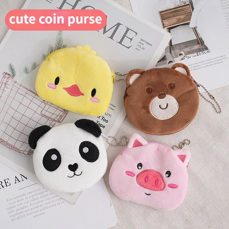 Mini Kawaii Cartoon Animals Plush Coin Purse Kids Cute Wallet Coin Pouch Headphone Key Organizer Bag Charm Pendants Decoration
Mini Kawaii Cartoon Animals Plush Coin Purse Kids Cute Wallet Coin Pouch Headphone Key Organizer Bag Charm Pendants Decoration