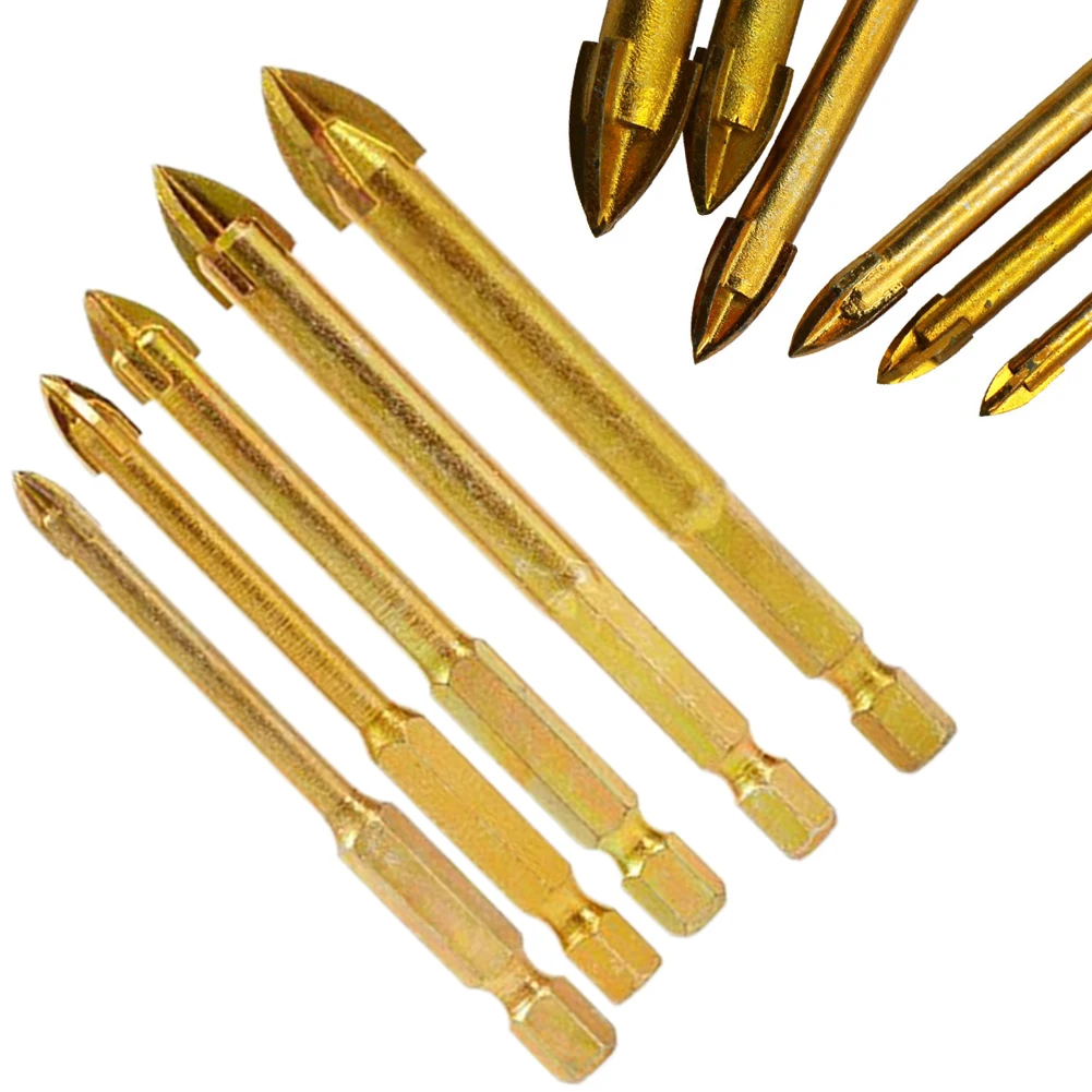 5Pcs 5/6/8/10/12mm YG8 Alloy Cemented Carbide Tile Glass Drill Bit Cross Spear Head Set Universal Drilling Tool Power Tools
5Pcs 5/6/8/10/12mm YG8 Alloy Cemented Carbide Tile Glass Drill Bit Cross Spear Head Set Universal Drilling Tool Power Tools