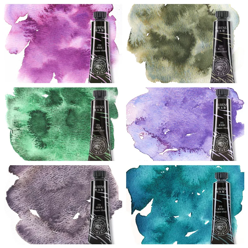 Rubens New Layered Precipitation Color Watercolor Paint 6 Colors 15ML Tube Artist-grade Ancient Painting Paint Art Supplies
Rubens New Layered Precipitation Color Watercolor Paint 6 Colors 15ML Tube Artist-grade Ancient Painting Paint Art Supplies