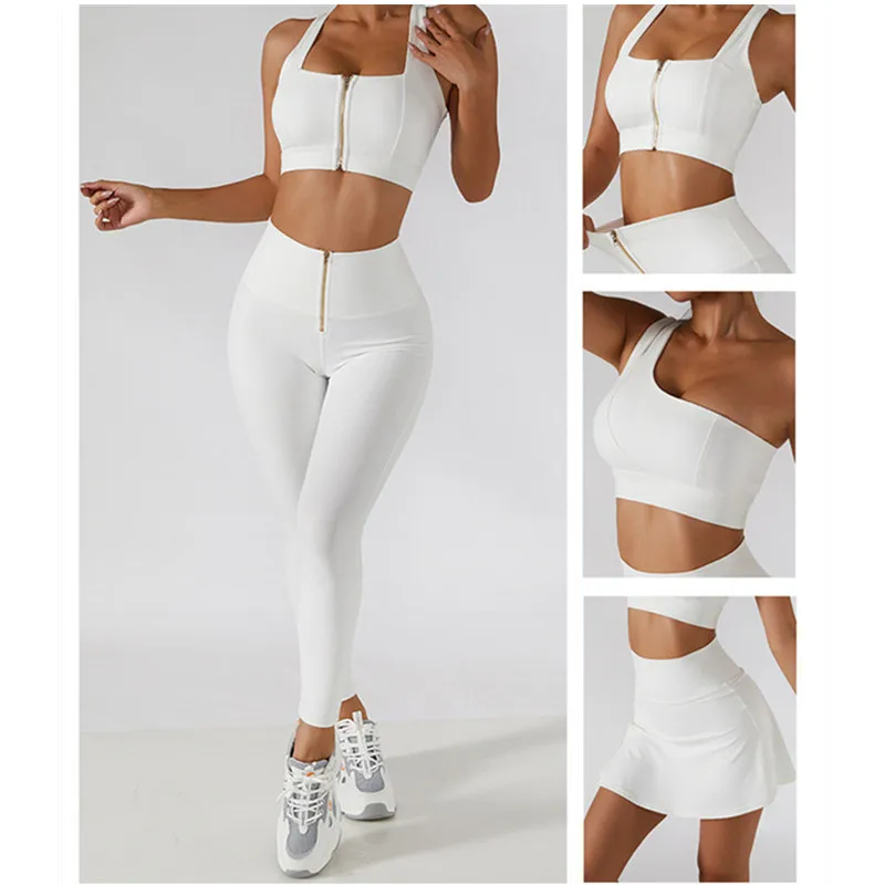 2PC Yoga Set Women Workout Sport Gym Wear Yoga Suit High Waist Leggings Skirts Front Zipper Bra Fitness Crop Top Yoga Sportswear
2PC Yoga Set Women Workout Sport Gym Wear Yoga Suit High Waist Leggings Skirts Front Zipper Bra Fitness Crop Top Yoga Sportswear