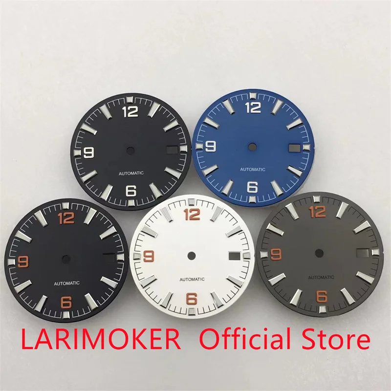 LARIMOKER 31mm Sterile watch dial green Lumious fit NH35 NH36 Automatic movement
LARIMOKER 31mm Sterile watch dial green Lumious fit NH35 NH36 Automatic movement