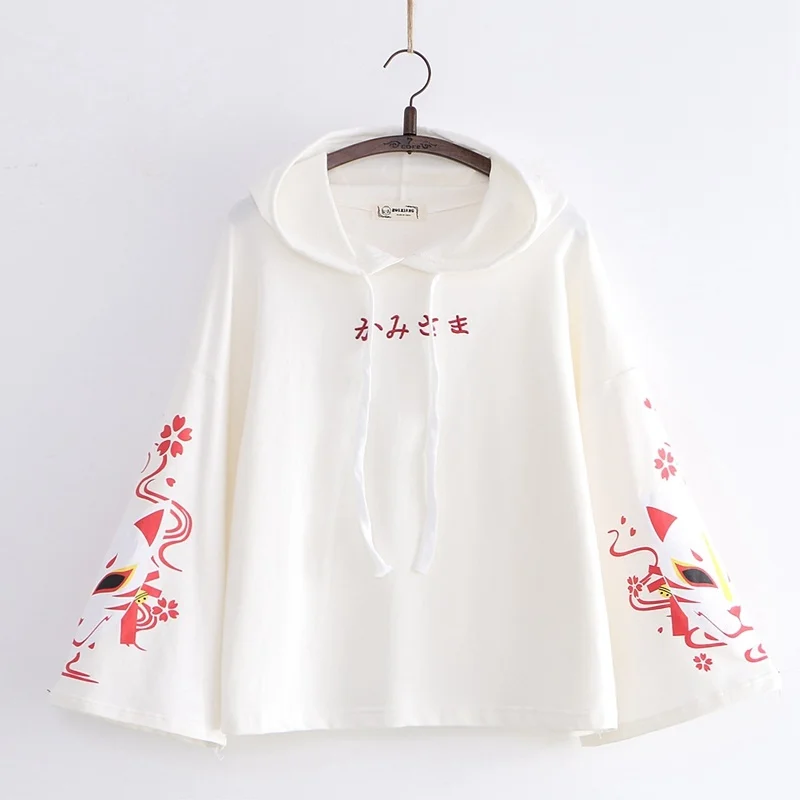 Harajuku Sweet Cotton Hooded Sweatshirts Women Spring Autumn Fox Print Loose Hoodies Student Cute Pullovers Asian Clothes V2764
Harajuku Sweet Cotton Hooded Sweatshirts Women Spring Autumn Fox Print Loose Hoodies Student Cute Pullovers Asian Clothes V2764