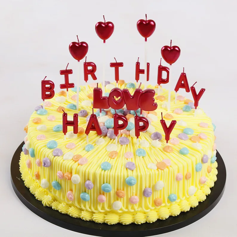 English Letters Happy Birthday Candles Smokeless Beautiful Birthday Cake Decorating Candles Kawaii Birthday Candle
English Letters Happy Birthday Candles Smokeless Beautiful Birthday Cake Decorating Candles Kawaii Birthday Candle