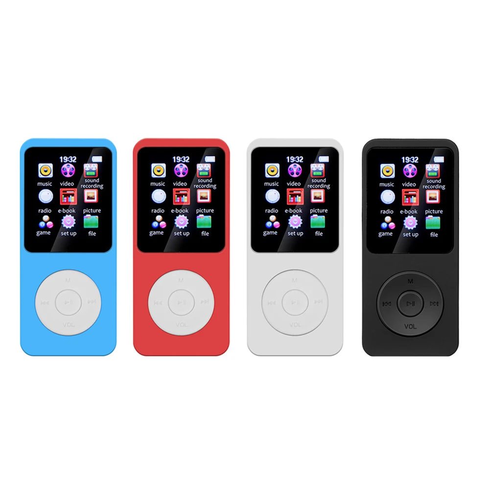 MP3 MP4 Music Player 1.8 Inch Color Screen Built-in Speaker Walkman Bluetooth-compatible 5.0 Audio Recorder for Sport Running
MP3 MP4 Music Player 1.8 Inch Color Screen Built-in Speaker Walkman Bluetooth-compatible 5.0 Audio Recorder for Sport Running